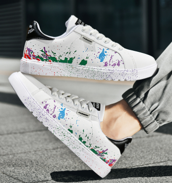 New Casual Faux Leather Low-Top Thick Sole Shoes