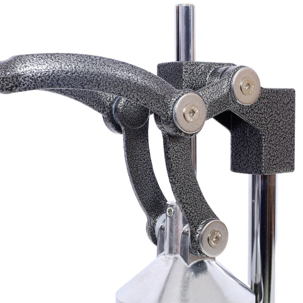 Cast Iron Citrus Juicer , Extra-Large Commercial Grade Manual Hand Press , Heavy Duty Countertop Squeezer for Fresh Orange Juice  ,grey color