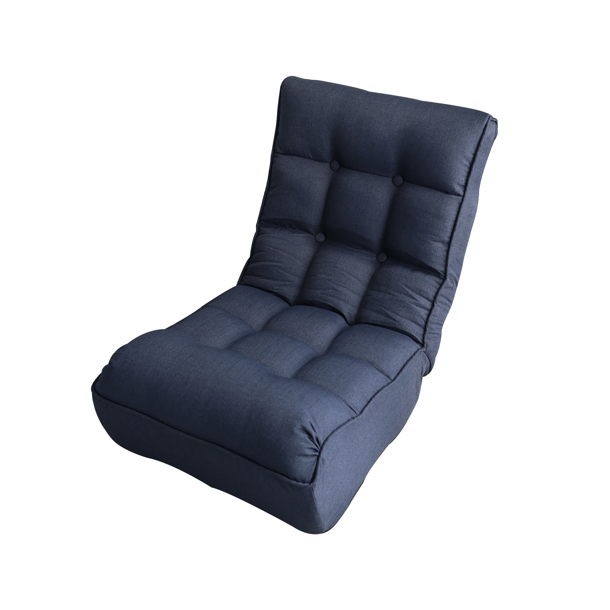 Single sofa reclining chair Japanese chair lazy sofa tatami balcony reclining chair leisure sofa adjustable chair,Navy