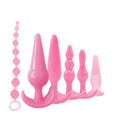 Silicone Anal Plug with Beads for Adult Pleasure