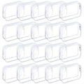 20 Packs Clear Cosmetics Bags for Women Men Waterproof Toiletry Bags PVC Makeup Bags Organizer Case with Zipper for Travel Bathroom (White)