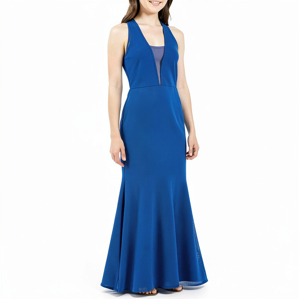 Jump Juniors Mesh-Inset Gown, Size 11/12
