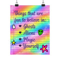 Bespattered Facade "Things That Are Fun to Believe In" Giclée Archival Matte Paper Prints