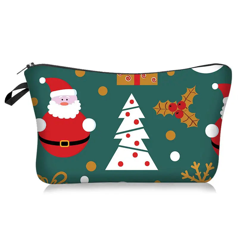 Buffalo Plaid Makeup Bags for Women - Holiday Gift Pouch