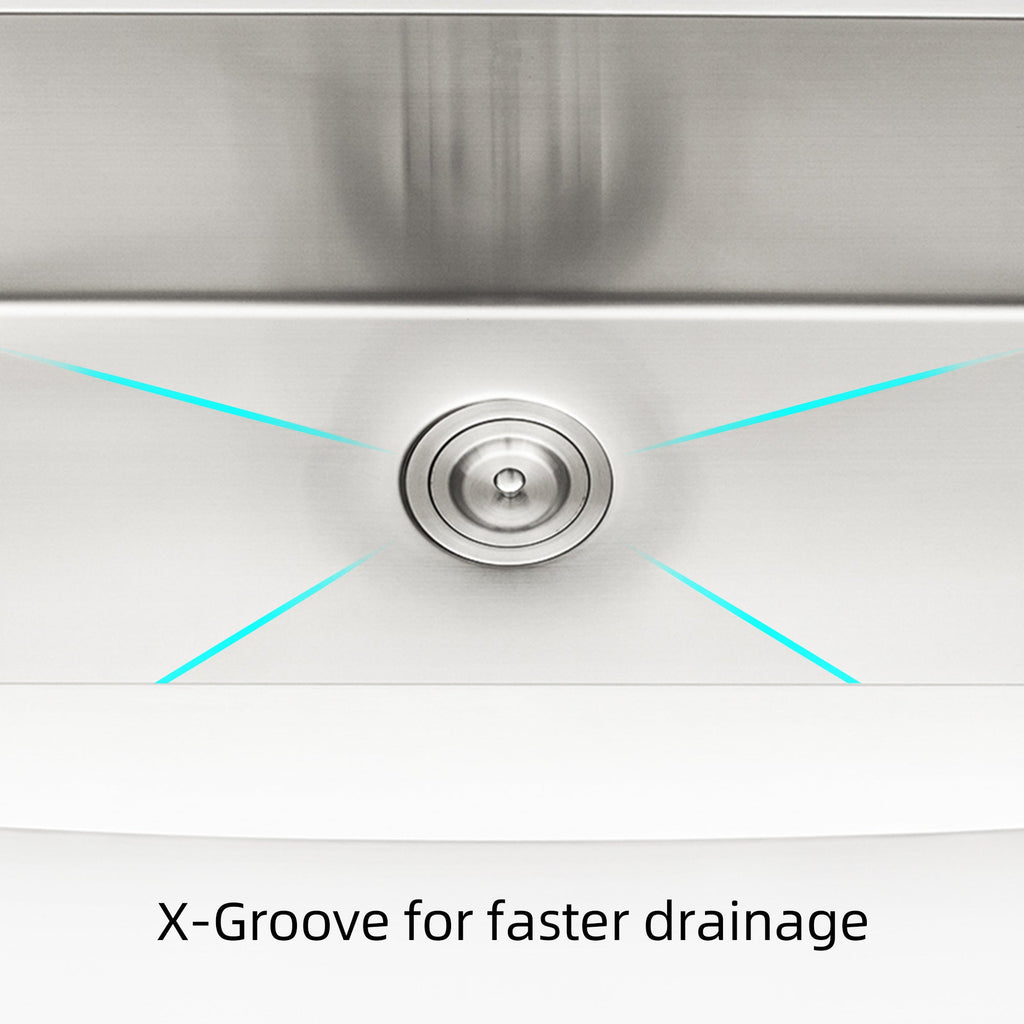 33'x21'x10'Farmhouse Apron Single Bowl Stainless Steel Kitchen Sink