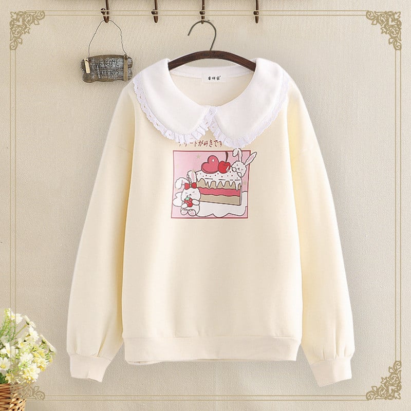 Girls Plus Fleece Padded Sweater Coat Loose Fit Top