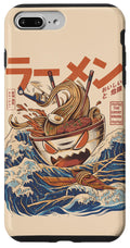 iPhone 7 Plus/8 Plus Great Ramen of Kanagawa Japan Ramen Kawaii Noodles Anime Case