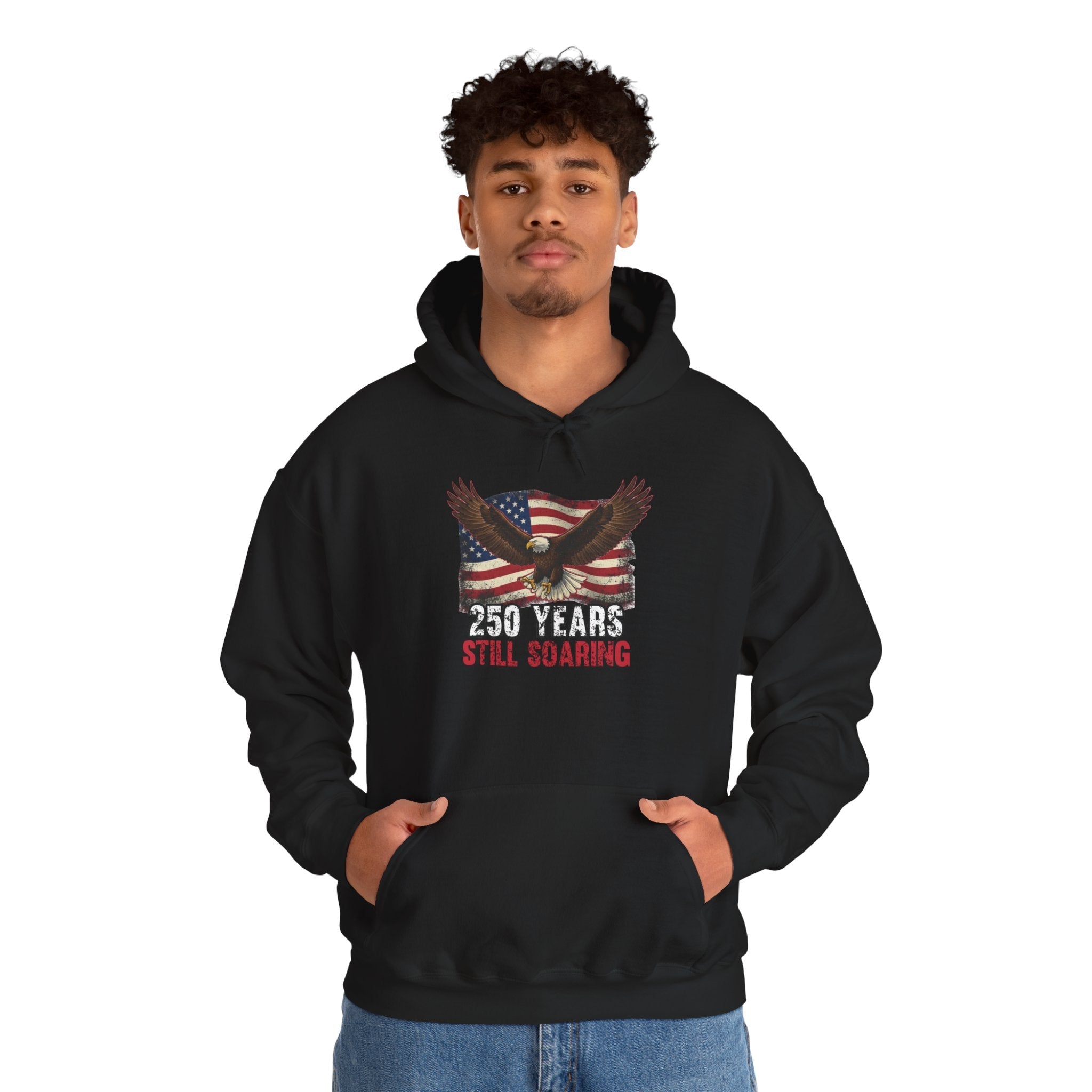 America 250 – Still Soaring Patriotic Eagle Hoodie