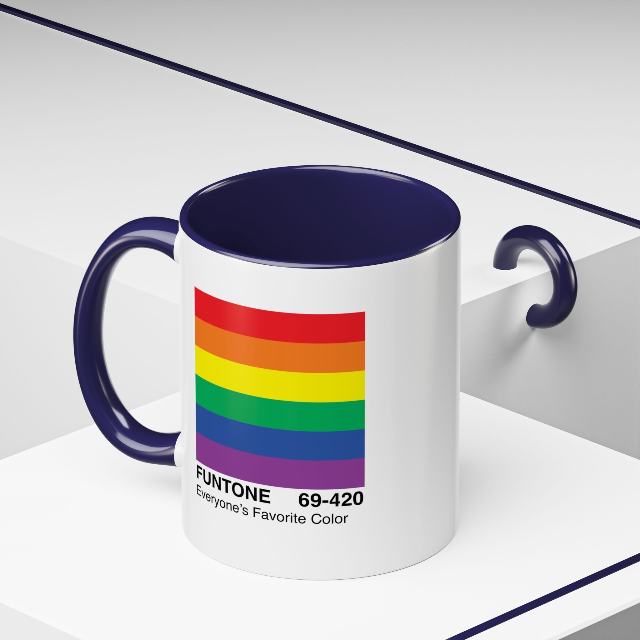 Bespattered Facade Everyone's Favorite Color "Funtone" Chip Mug | Eight Colors | 11oz or 15oz