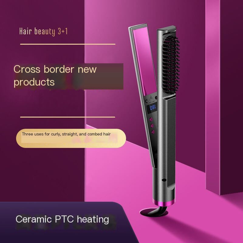 Hair Straightener with Comb Attachment
