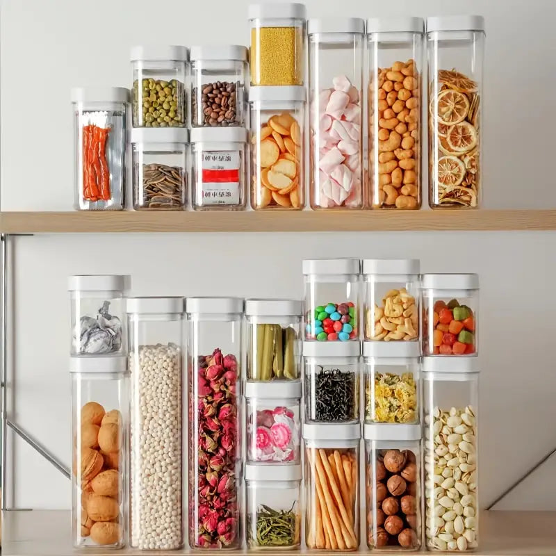 3pc Airtight Food Storage Jars for Kitchen Snacks