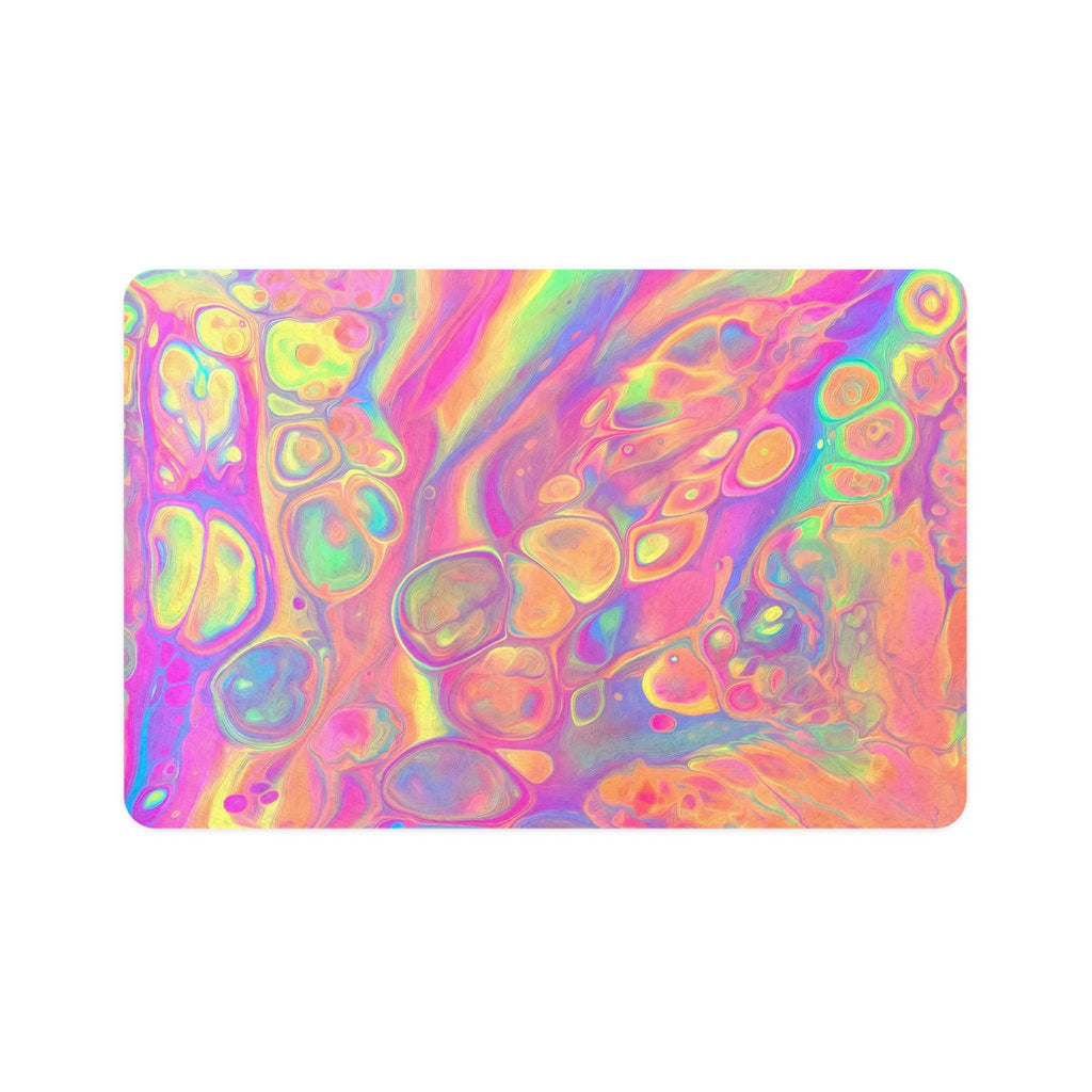 Bespattered Facade Rainbow Sherbet Pet Food Mat