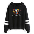 Aganmi Fashion Friend Sweatshirt Hoodie Women Graphic Hoodies Pullover Funny Hooded Sweater Tops Clothes (Black L)