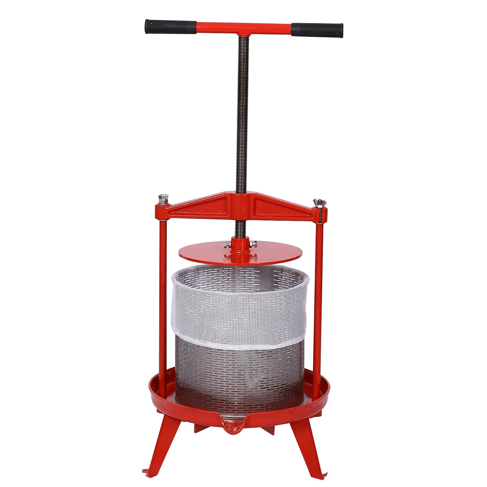 Fruit Wine Press and Crusher,100% Nature Apple&Grape&Berries Crusher Manual Juice Maker for Kitchen