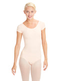 Capezio Womens Short Sleeve Leotard - Ballet Pink, Small