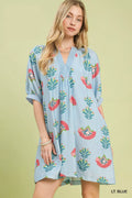 Umgee Abstract Print Mini Dress