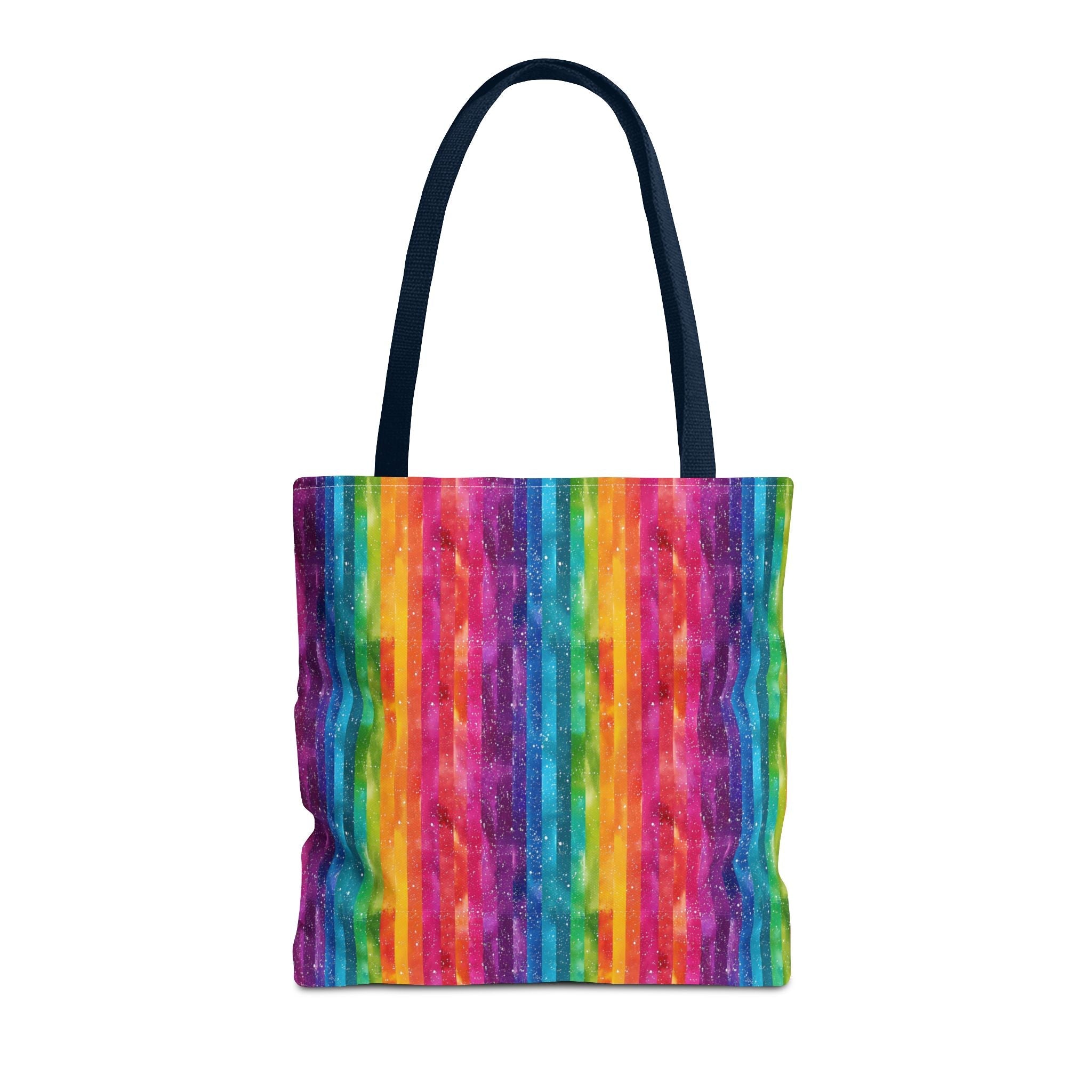 Bespattered Facade Rainbow Stripes Eco-Friendly Carryall Tote Bag