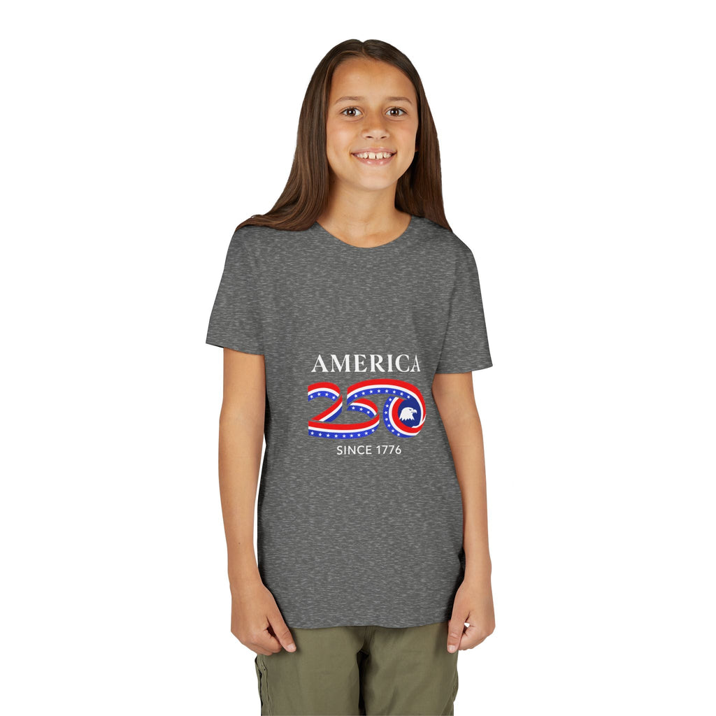 Youth Tee - "America 250 Since 1776" Patriotic 250th Anniversary Kids T-Shirt