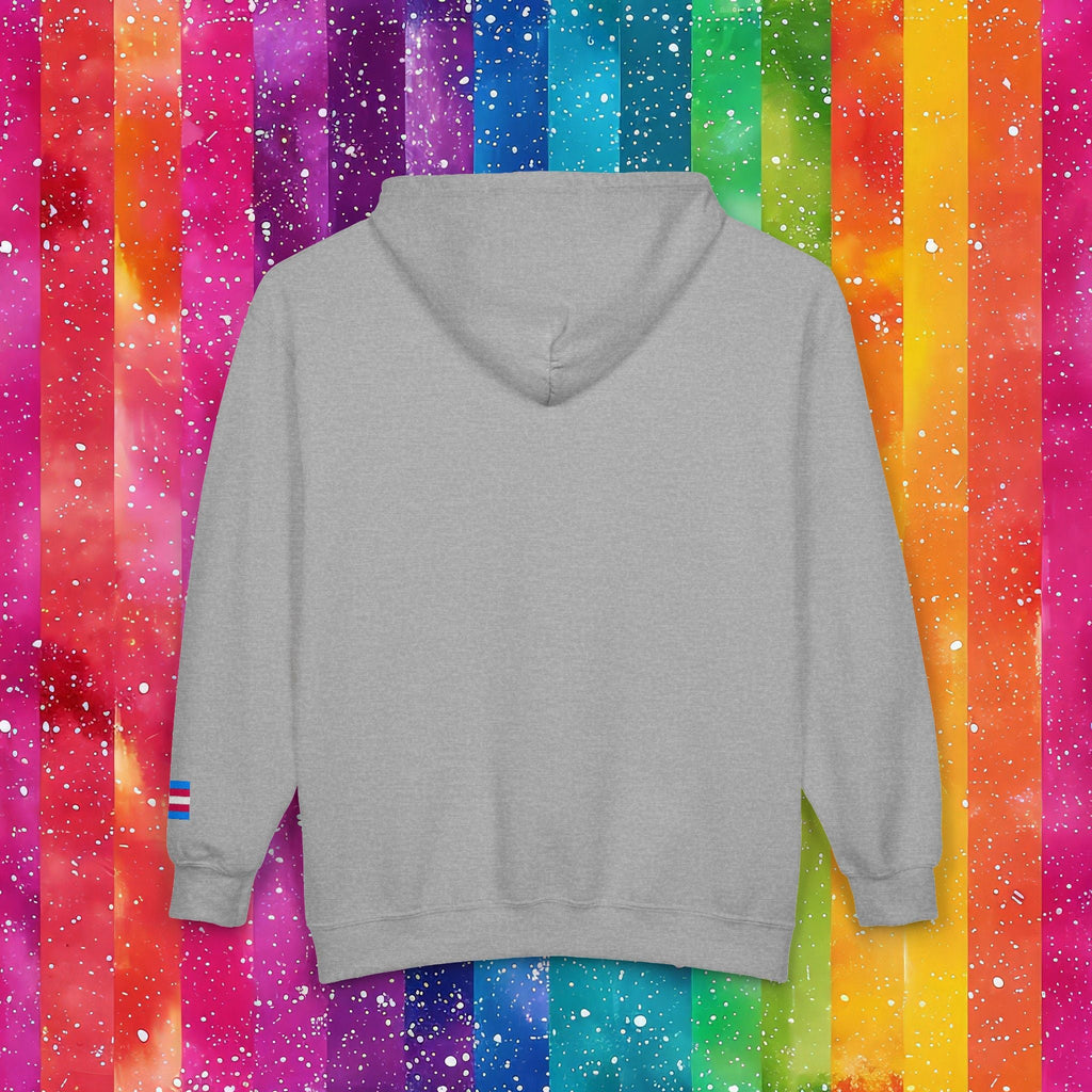 Bespattered Facade Protect the Dolls LGBTQ+ Pride Trans Support Embroidered Full-Zip Hoodie