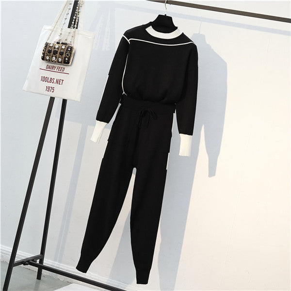 Fashionable Plus Size Sweater Knit Set for Women