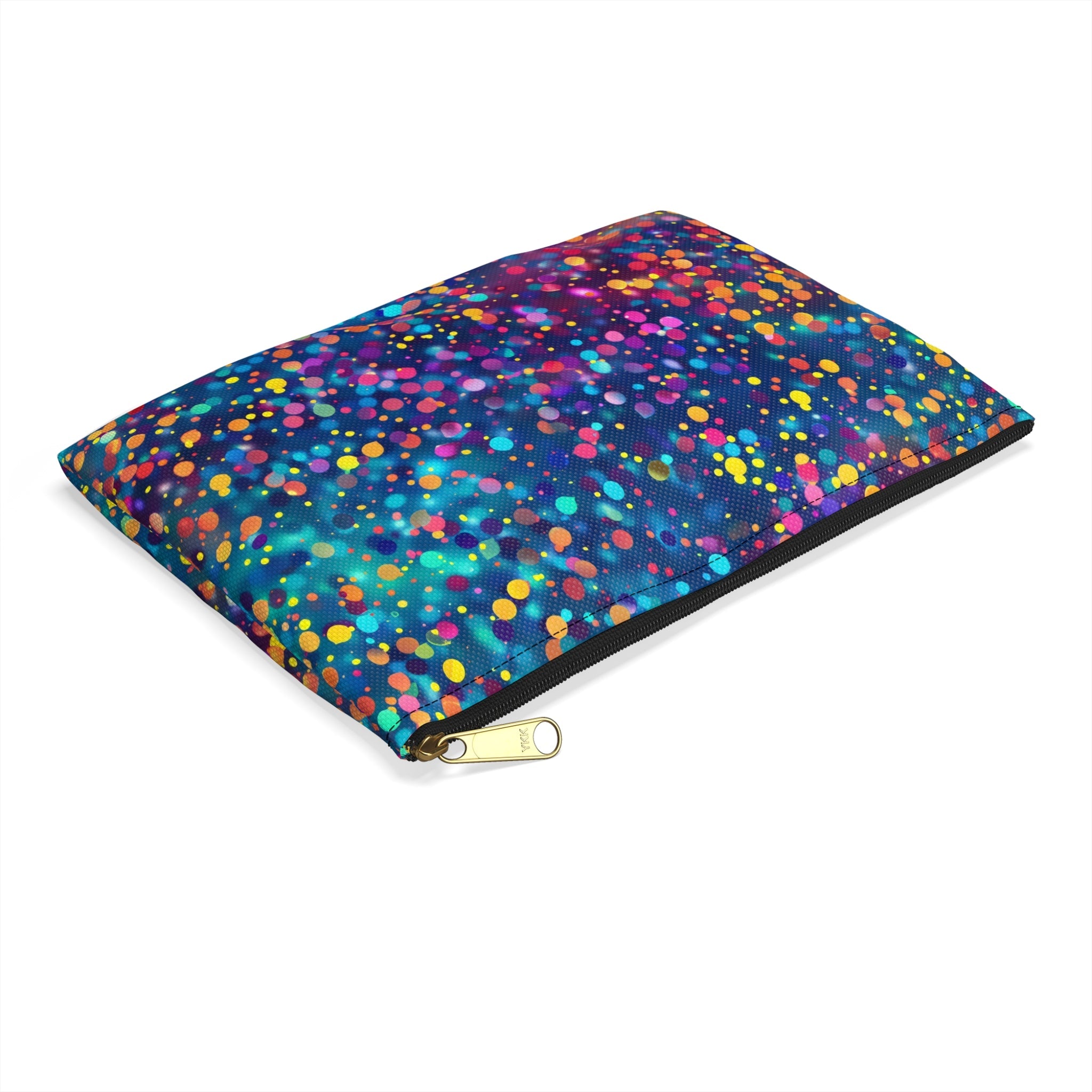 Bespattered Facade Rainbow Party Dots Accessory Pouch | 2 Sizes