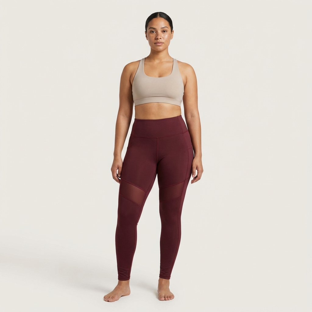 REGNA X Women's STRETCHY Workout Leggings Solid Mesh, Medium