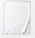 Oake Cotton Tencel Solid 300-Thread Count Queen Flat Sheet
