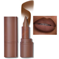 Erinde 2-in-1 Lip Liner and Lipstick Lip Combo Set Matte Nude Dark Brown Red Lip Liner Creamy Lip Pencil Crayon High Pigmented Long lasting Lipstick Makeup 01# Milk Tea