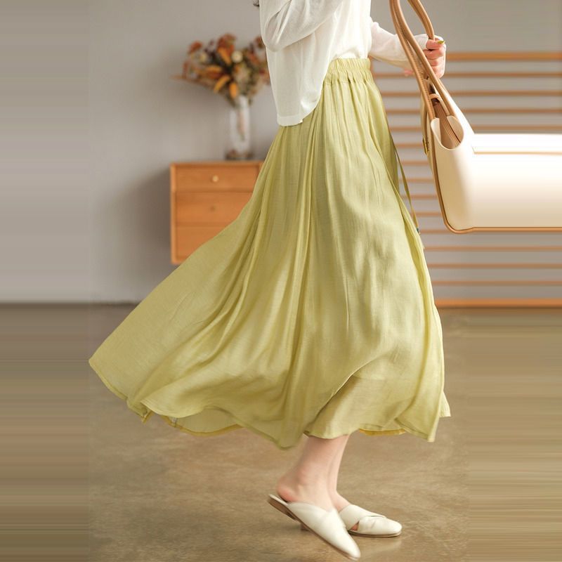 Elegant Women's Loose Long Skirt for Casual Summer Wear