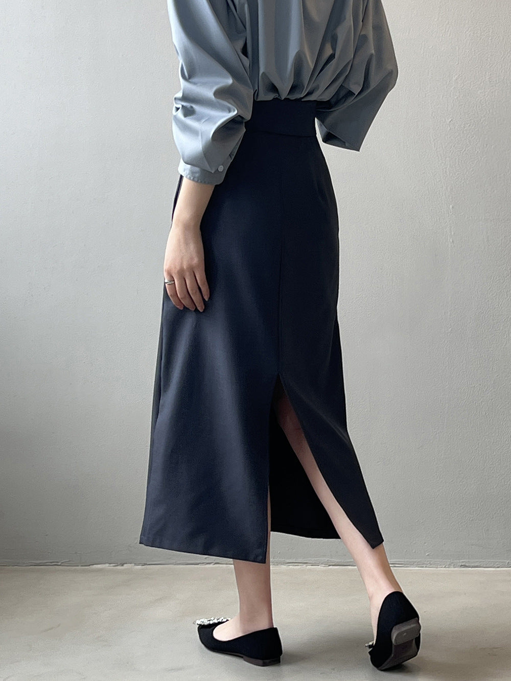 High Waist Irregular Design Skirt for Ladies Fashion