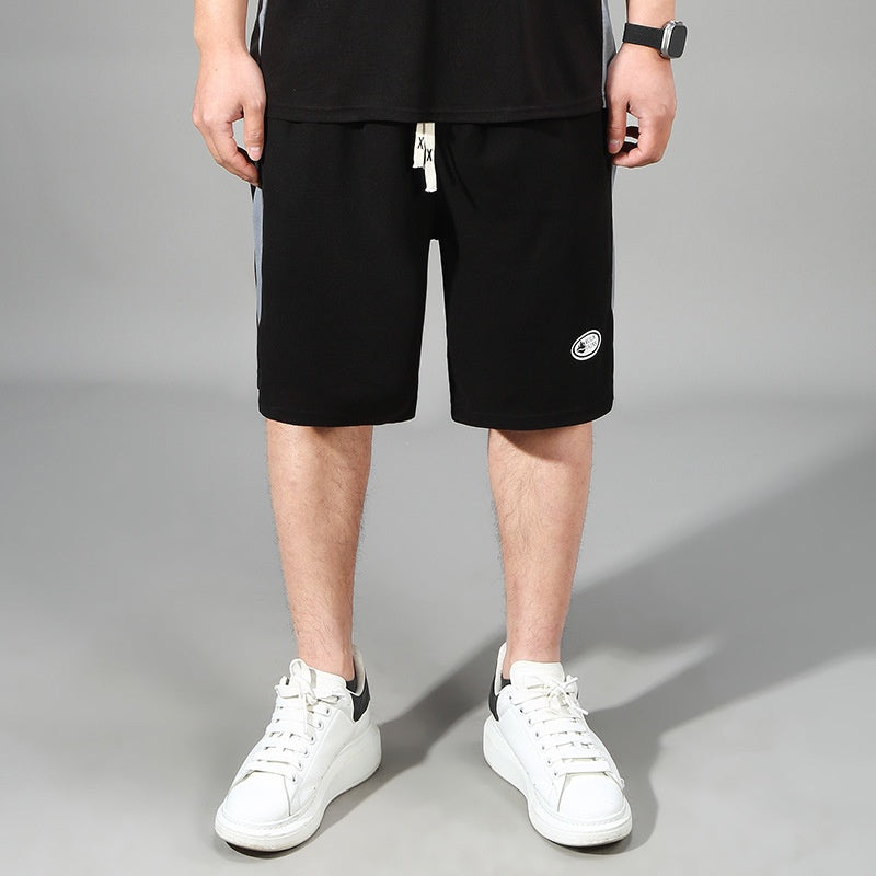 Men's Casual Embroidery Five-Point Shorts