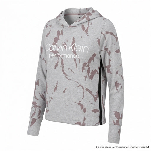 Calvin Klein Camouflage Logo Print Long Sleeve Athletic Hoodie Size Medium