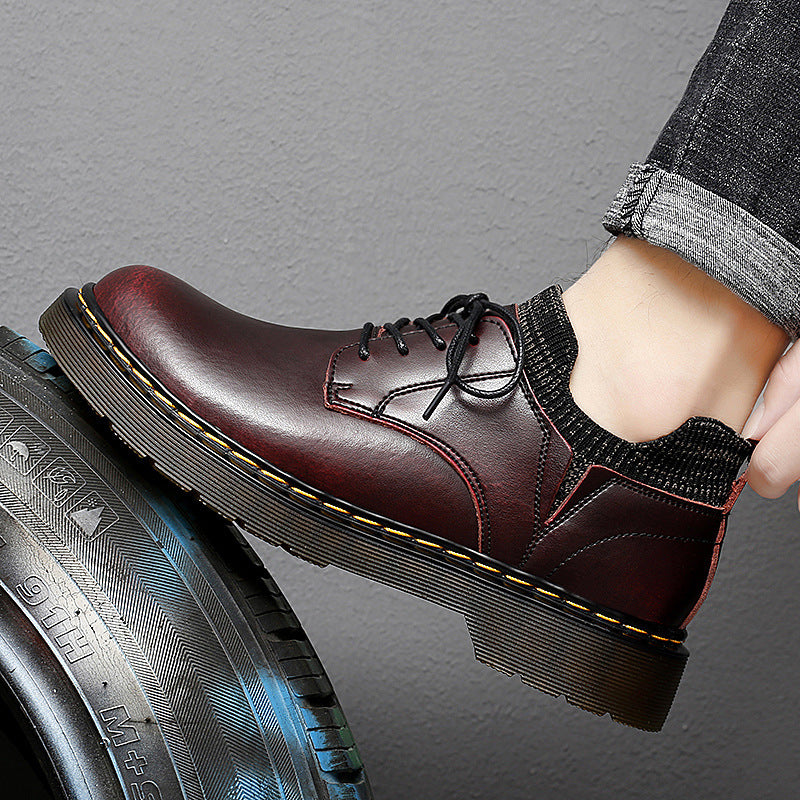 Spring New Men's Martin Boots - Retro Chunky Sole Shoes