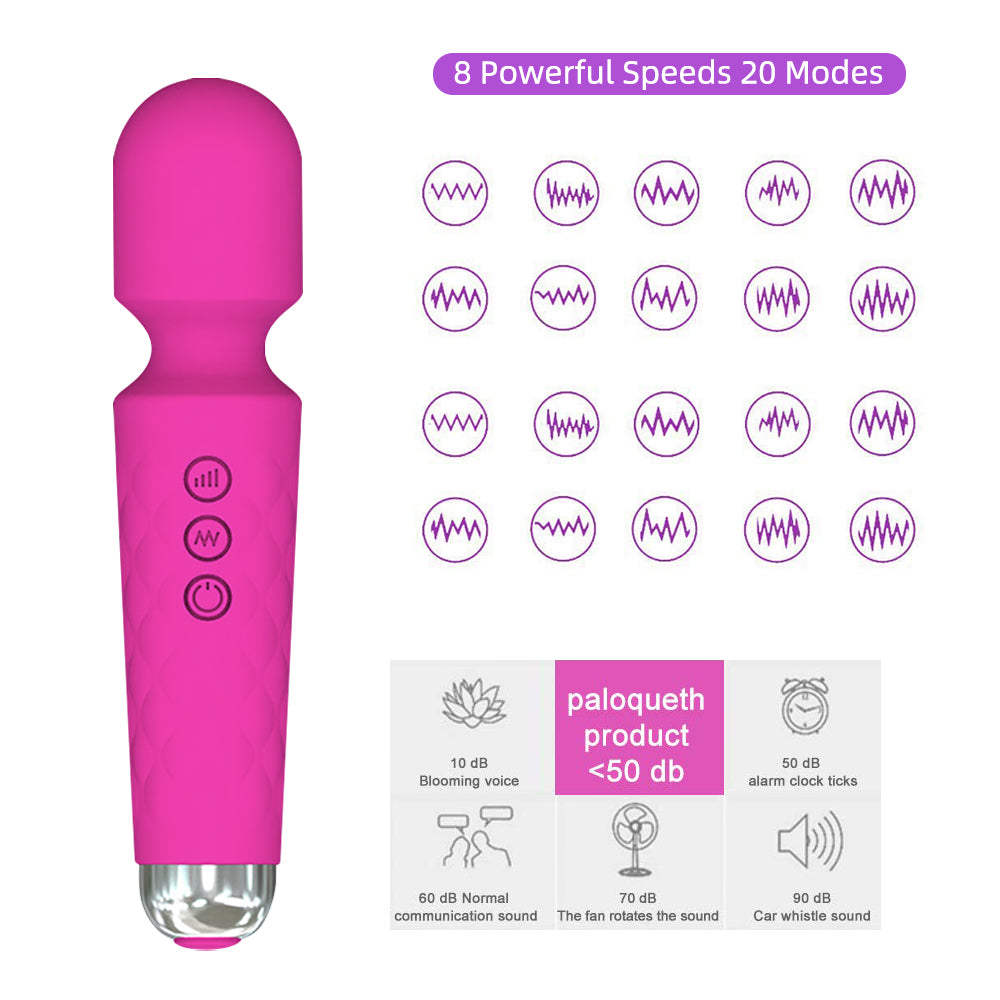 Waterproof Vibrating Massage Wand and Massager