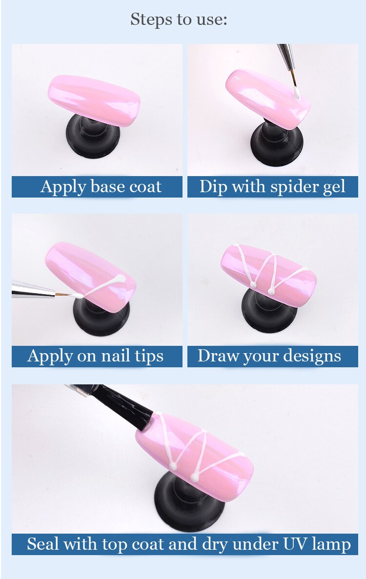 New Creative Spider Gel Nail Polish for DIY Art