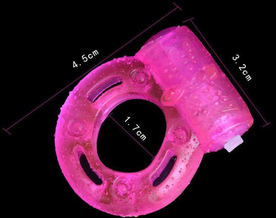 Men's Delay Vibrating Cock Ring - Adult Massage Toy