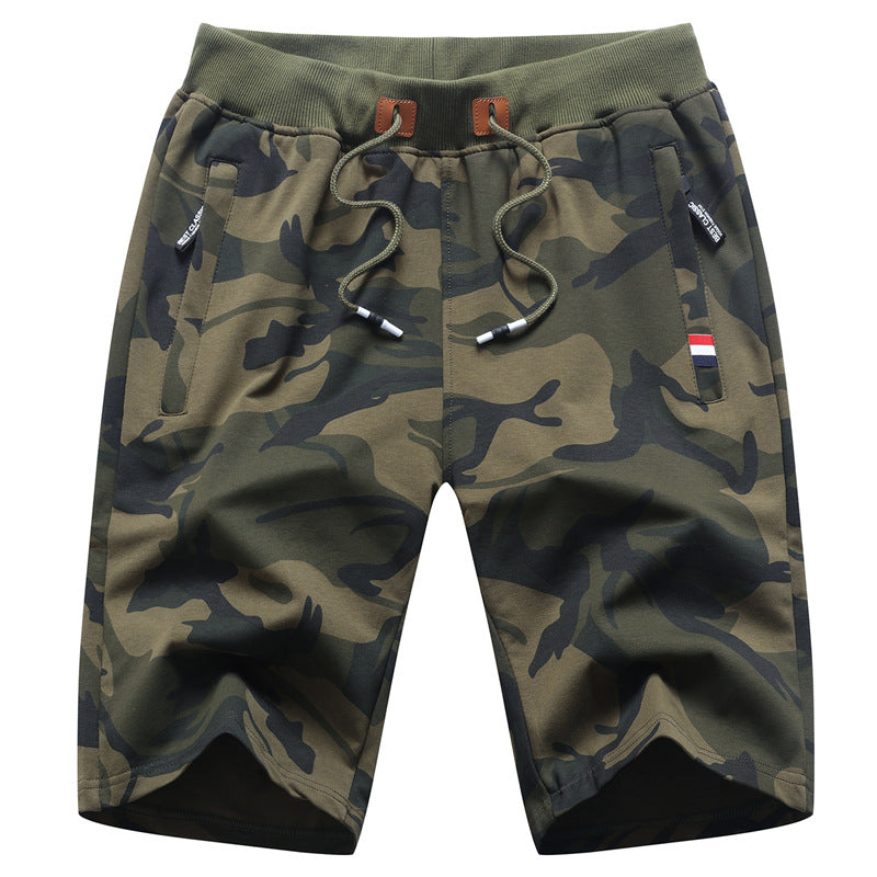 Men's Casual Camo Five-Pocket Sports Shorts