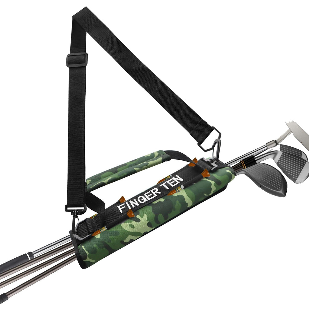 Golf Club Bag Lightweight Durable Mini Foldable Golf Carry Travel Bag for 3-6 Golf Clubs for Men Women Kids Training Practice (Camouflage)