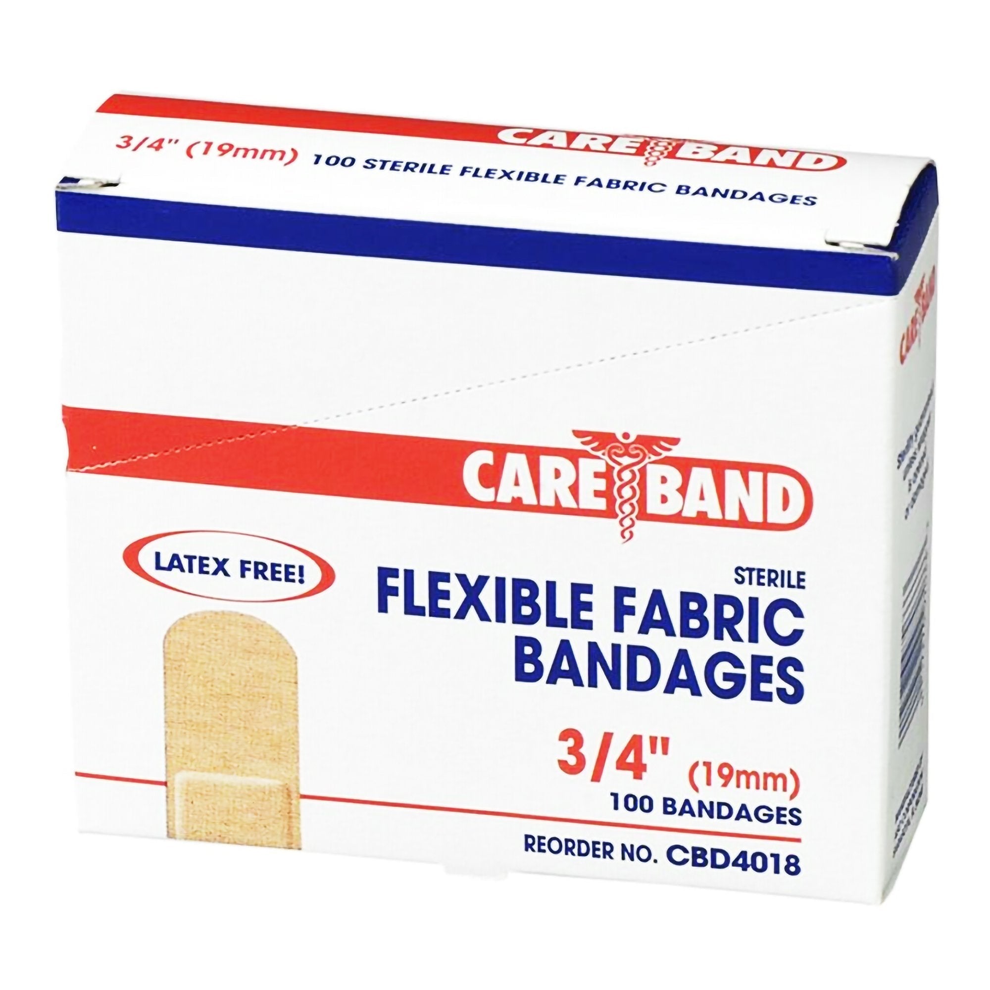 Careband™ Tan Fabric Adhesive Strip, 3/4 x 3 Inch CBD4018-012-000