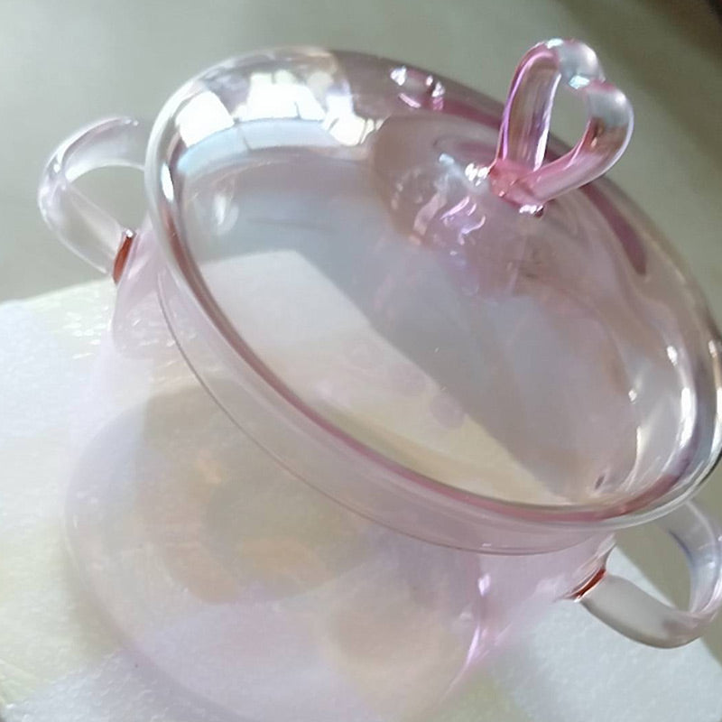 Heat Resistant Borosilicate Glass Soup Pot for Noodles