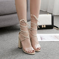 2018 New Women's Classic Cross Strap High Heel Sandals