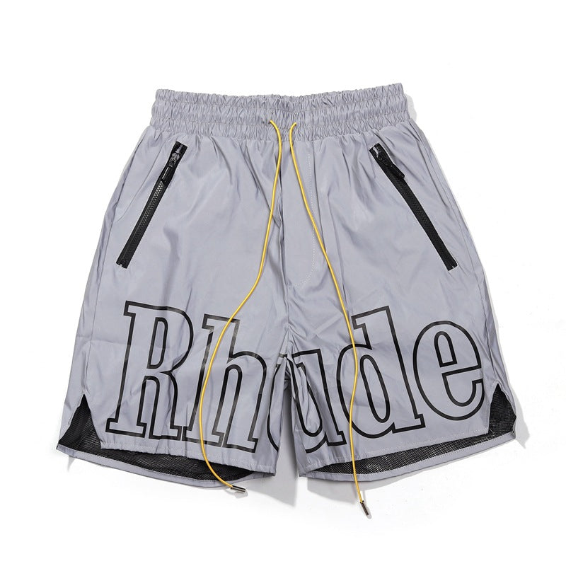 Reflective Casual Beach Five-Point Shorts Pants