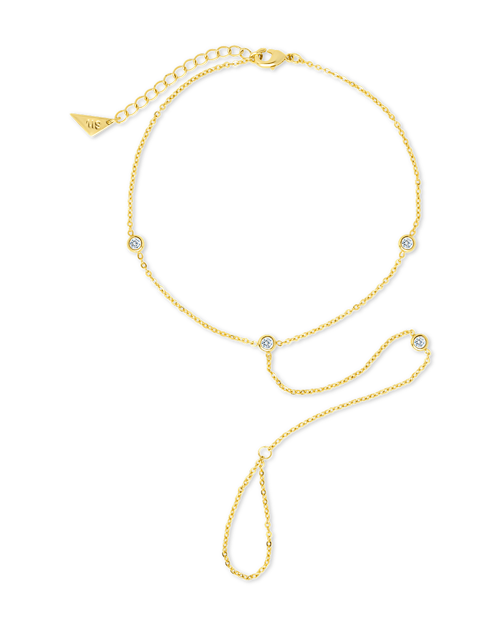 Sylvia CZ Chain Toe Anklet