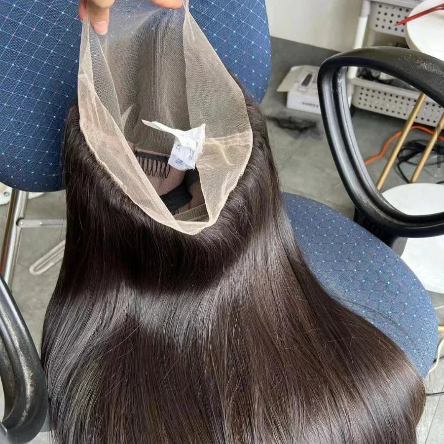 Bone Straight Lace Frontal Wig | 180% Density | Raw Indian Remy Hair | 12-24 Inch