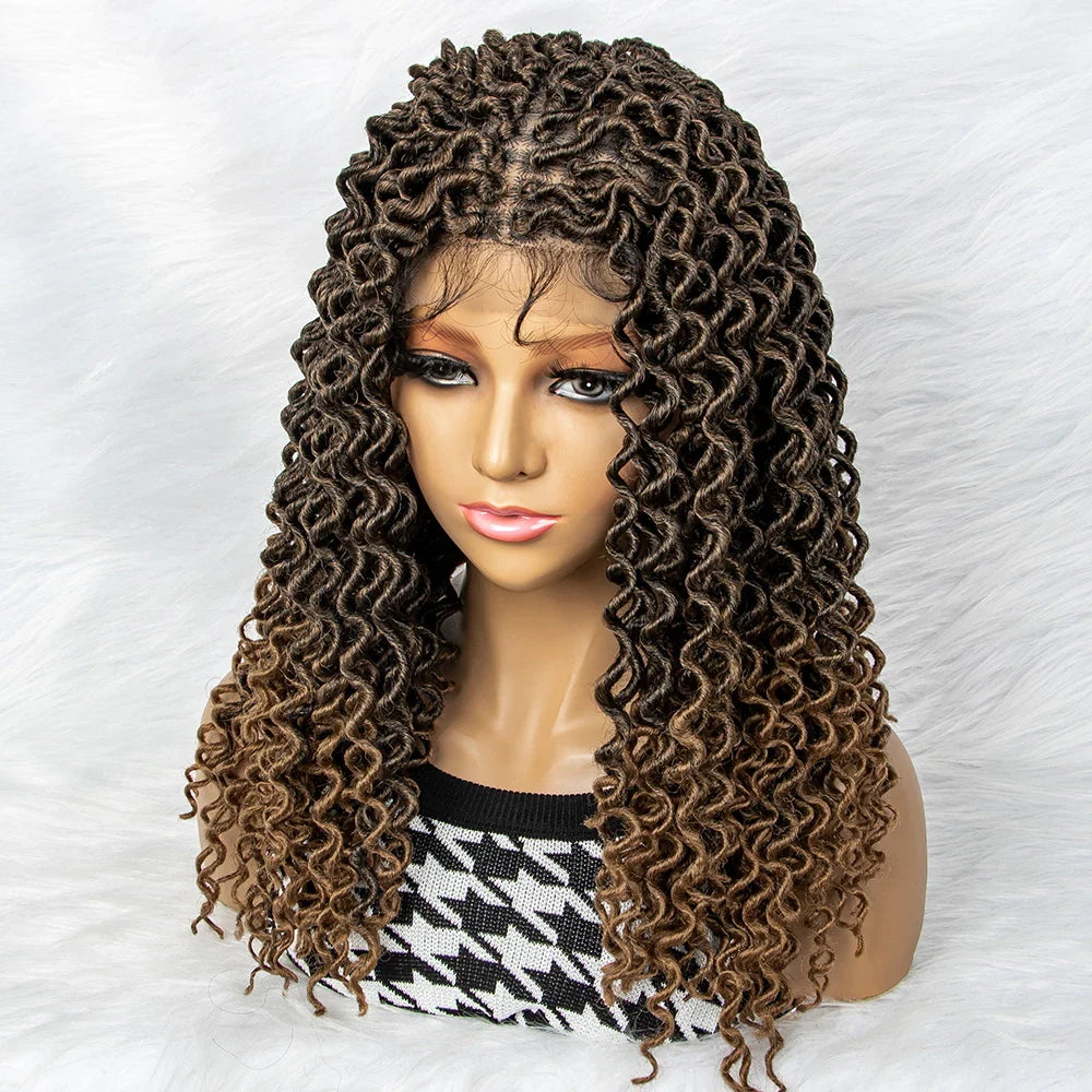 Water Wave Braided Wig | 9x6 Lace Front with Baby Hair