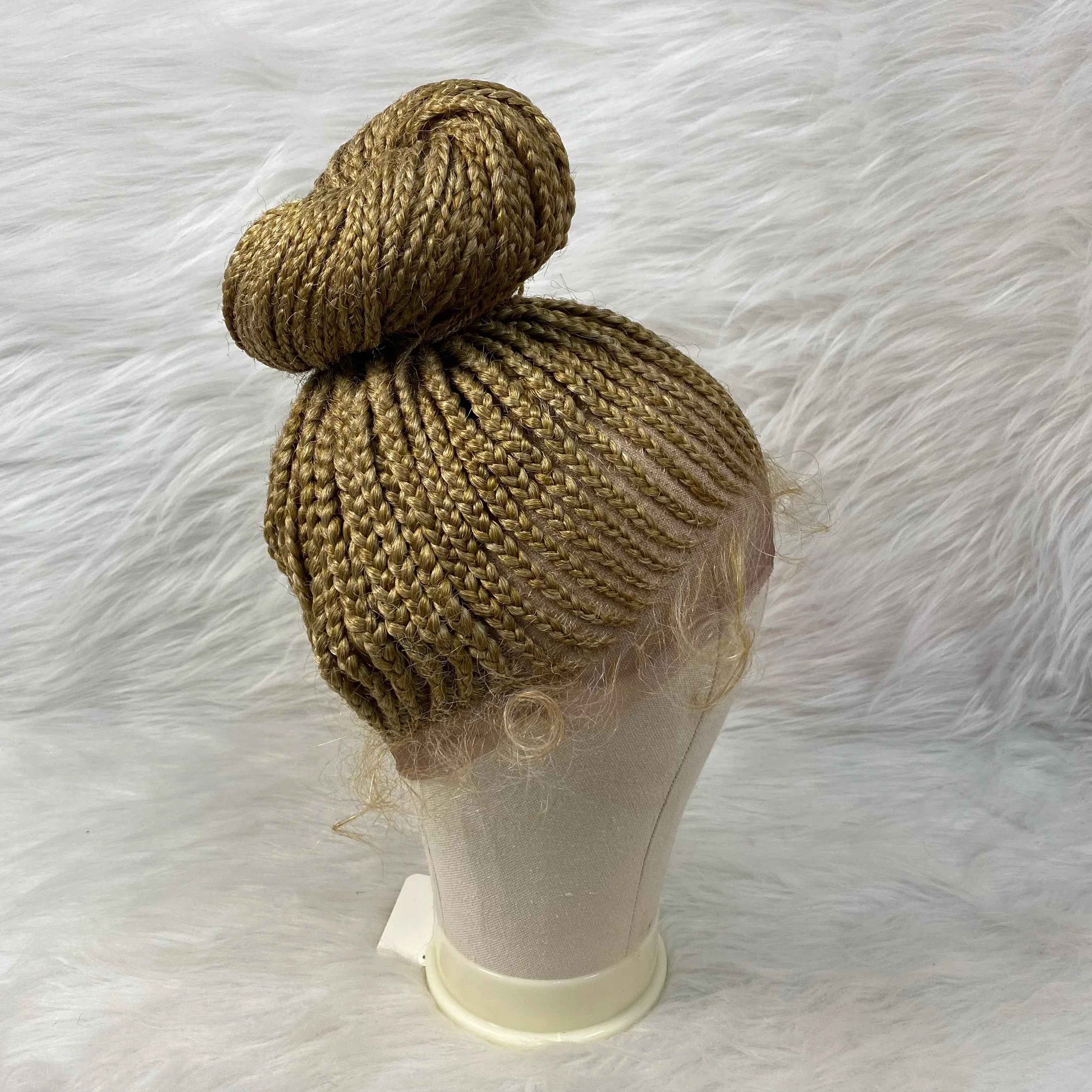 Chic Bun Braided Wig | Lace Front Updo with Baby Hair