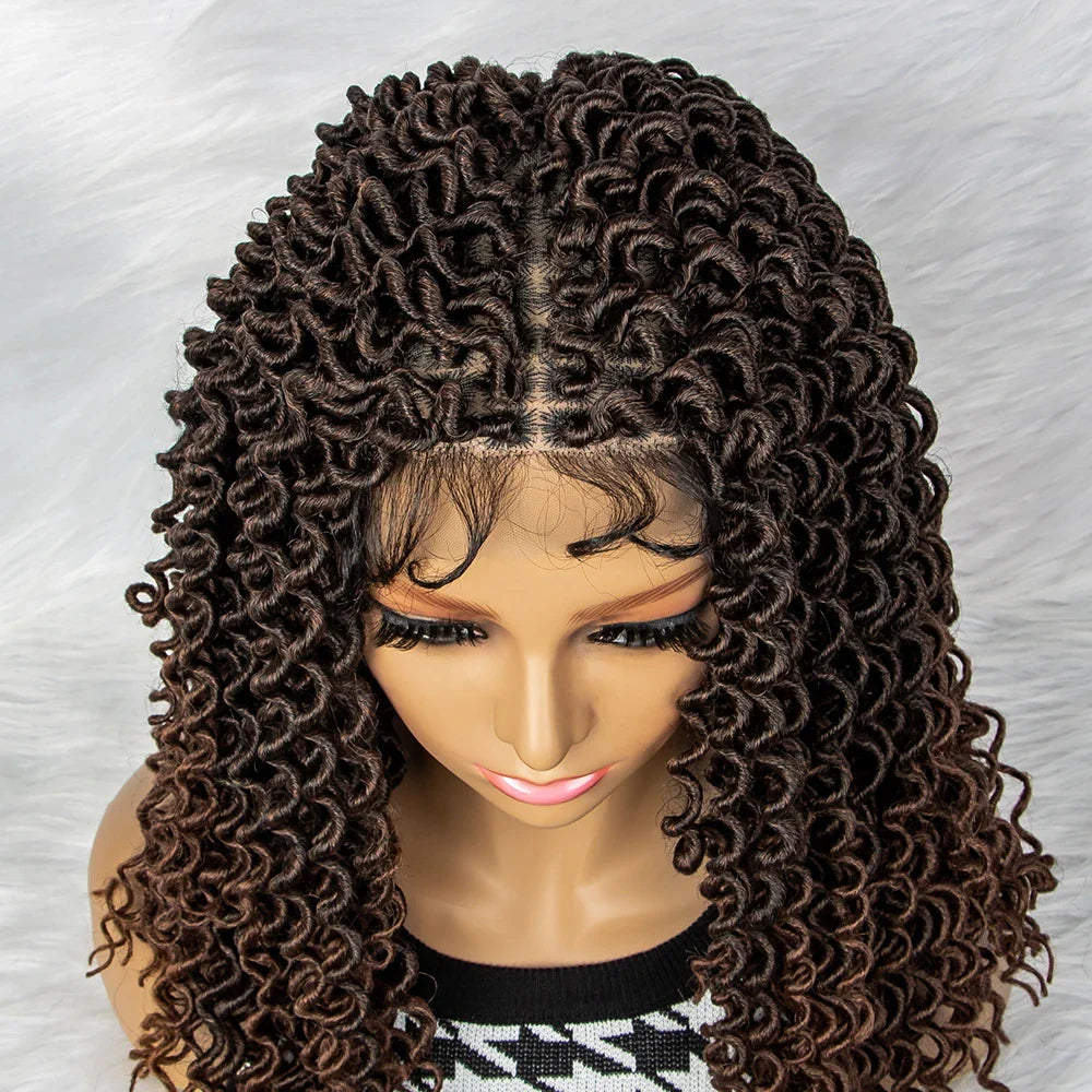Water Wave Braided Wig | 9x6 Lace Front with Baby Hair