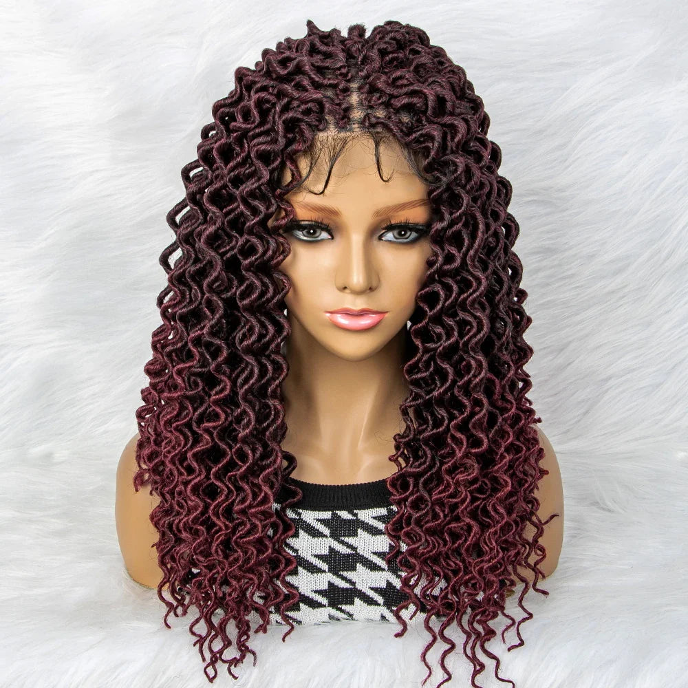 Water Wave Braided Wig | 9x6 Lace Front with Baby Hair