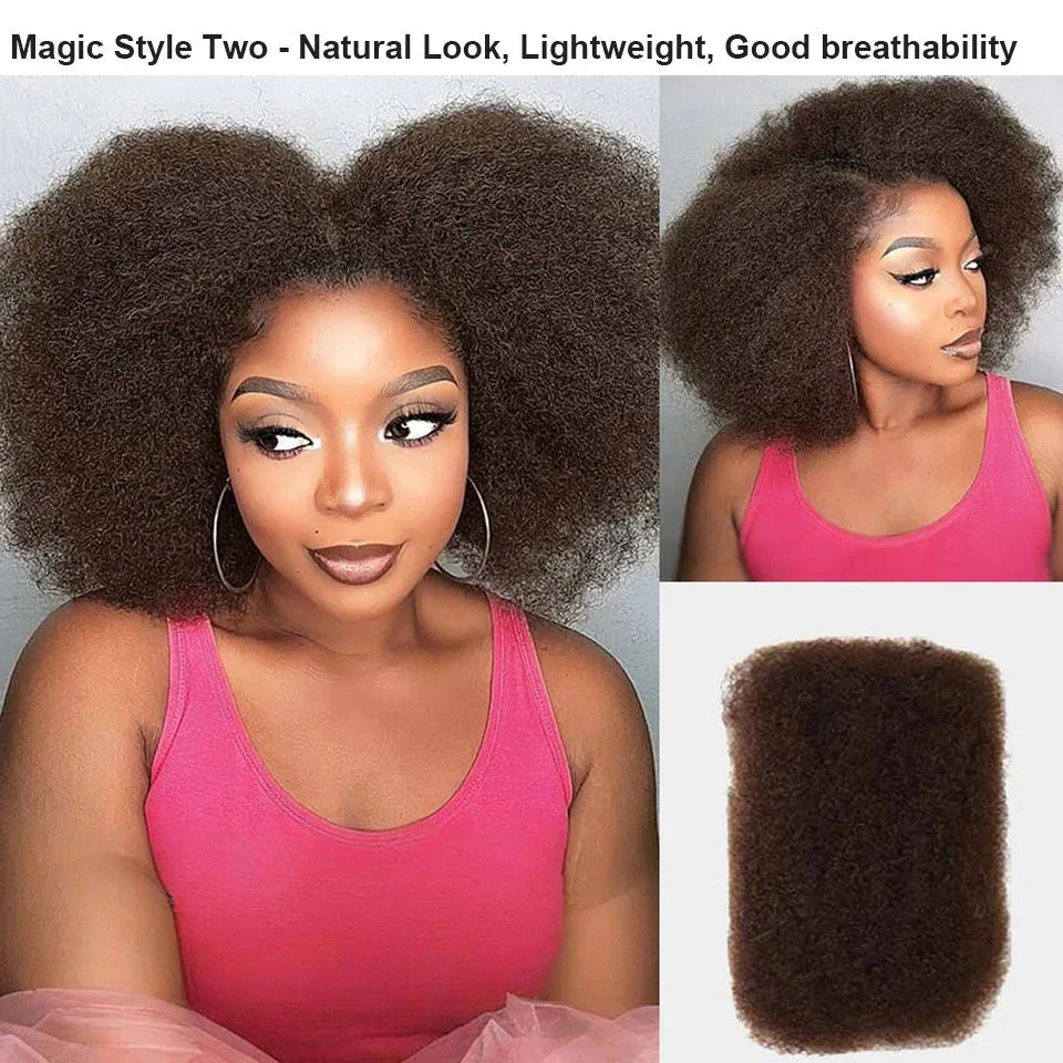 Brazilian Remy Afro Kinky Curly Bulk Hair | 50g/Pack | Dreadlock & Braid Extensions | Natural Look