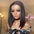 Rebecca #33 Reddish Brown Bob Wig | 13x6x1 T-Part Peruvian Remy Human Hair